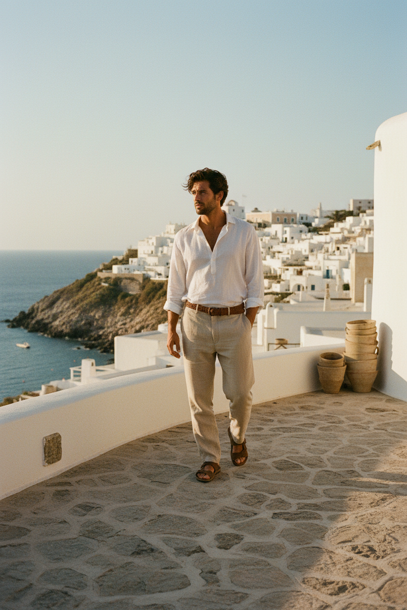 Mediterranean Linen Shirt