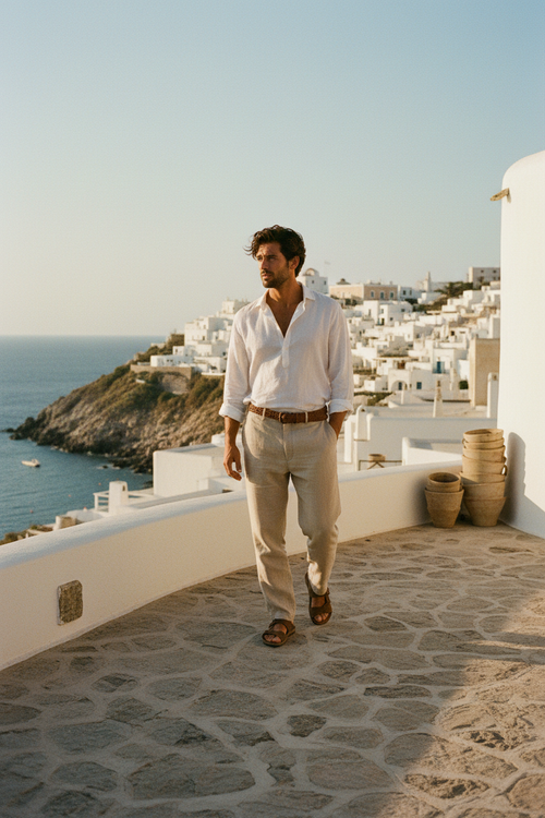 Mediterranean Linen Shirt